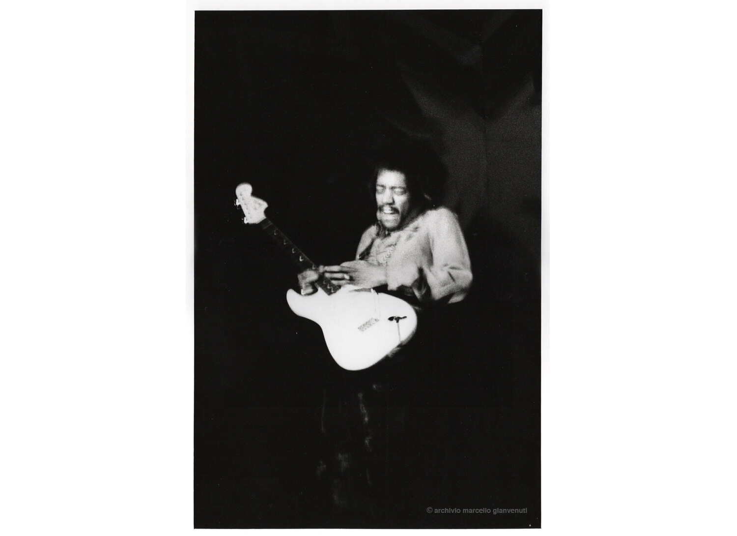 © Jimi Hendrix nel 1968, concerto al Teatro Brancaccio a Roma
